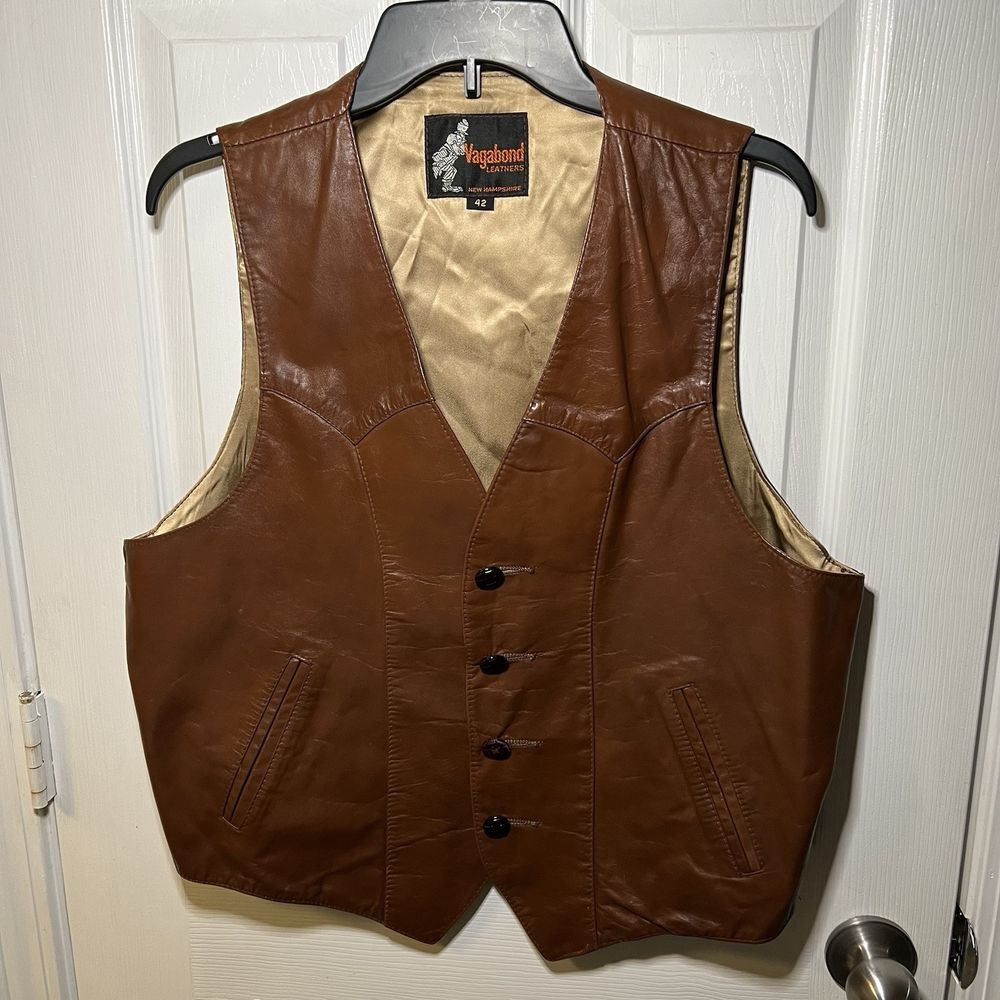 Vagabond Leathers 70s Vest size‎ 42